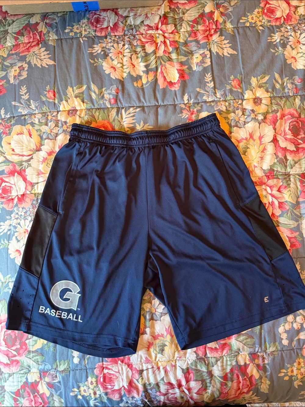 G Baseball Men's Navy Athletic Shorts